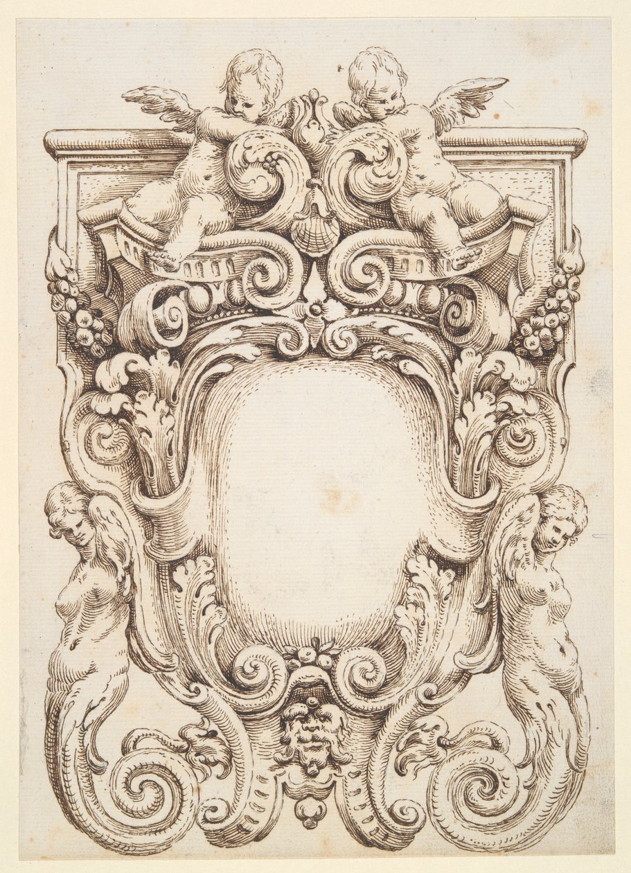 Cartouche ontwerp door Unknown