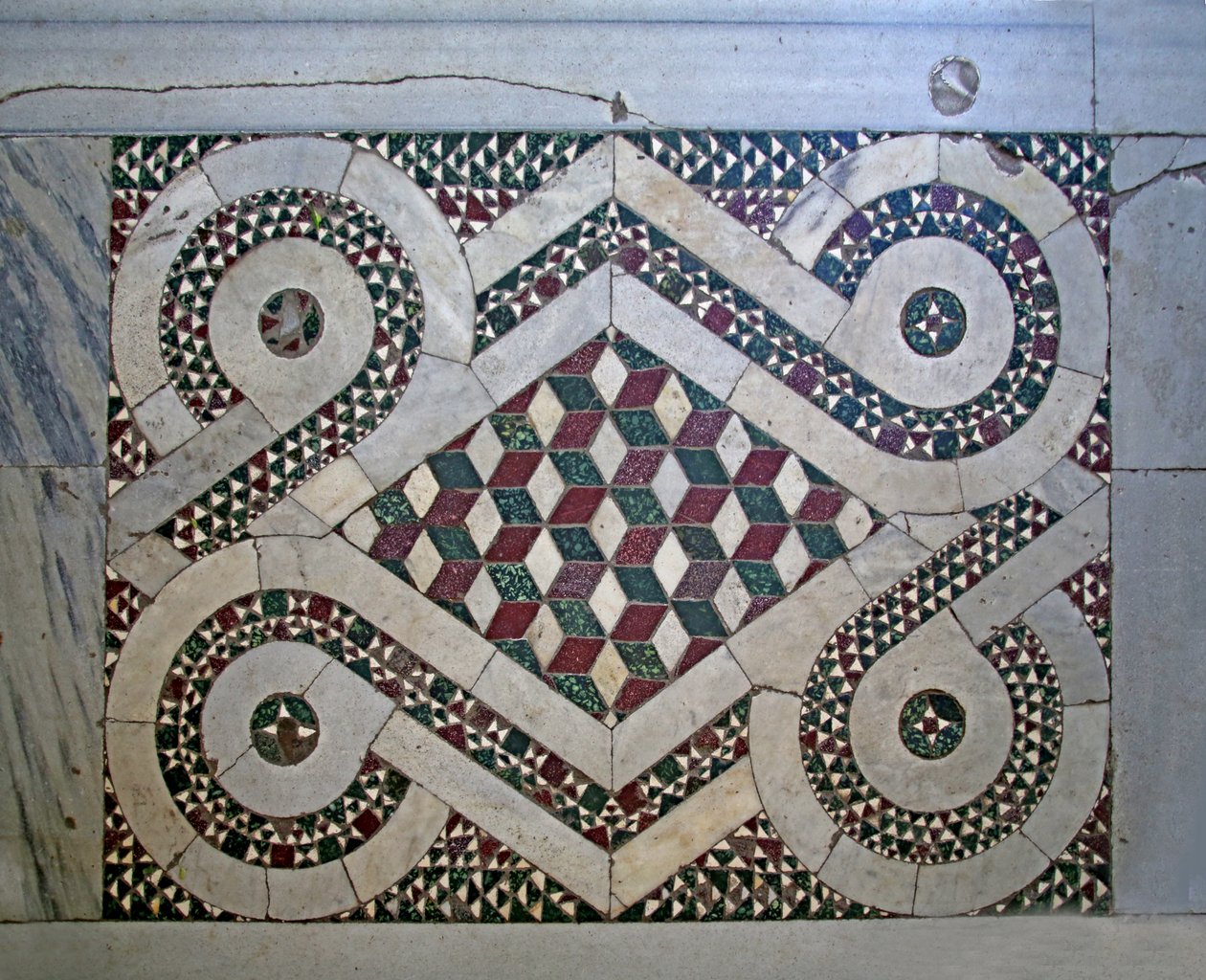 Cosmati-vloer door Unknown