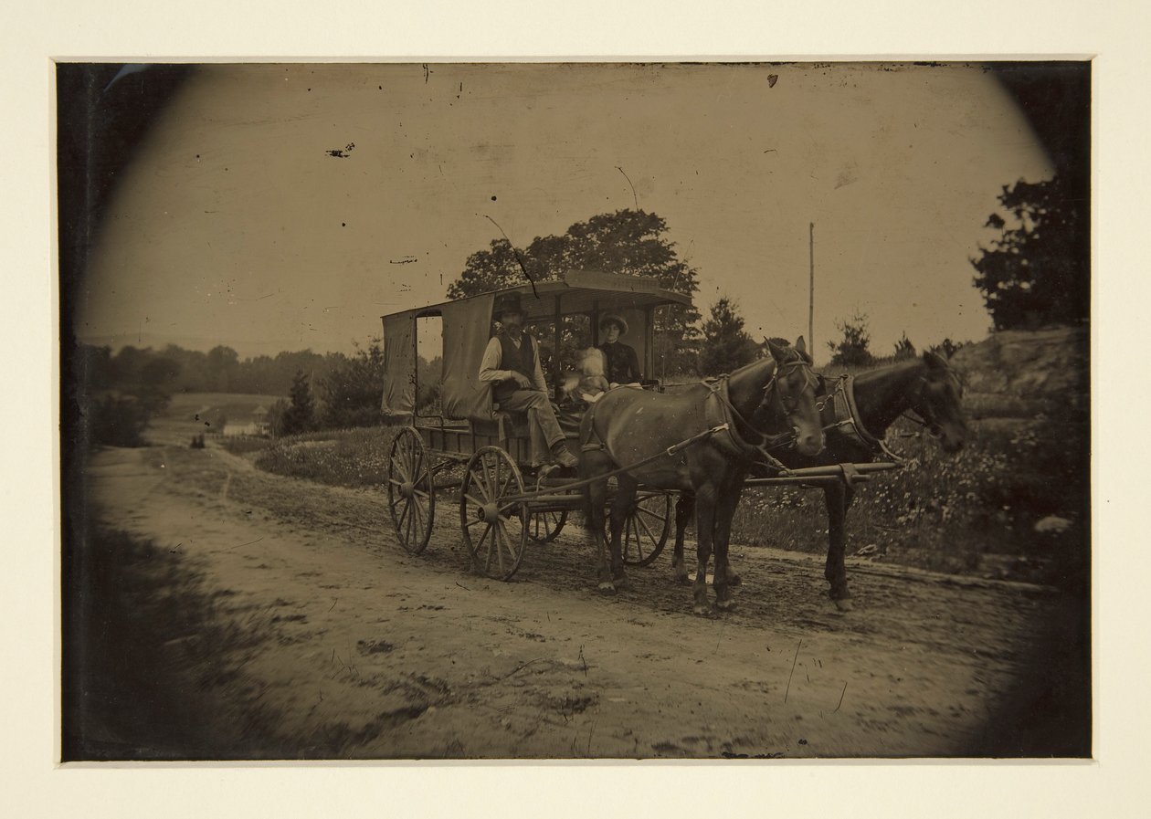 Familie in een Wagen door Unknown