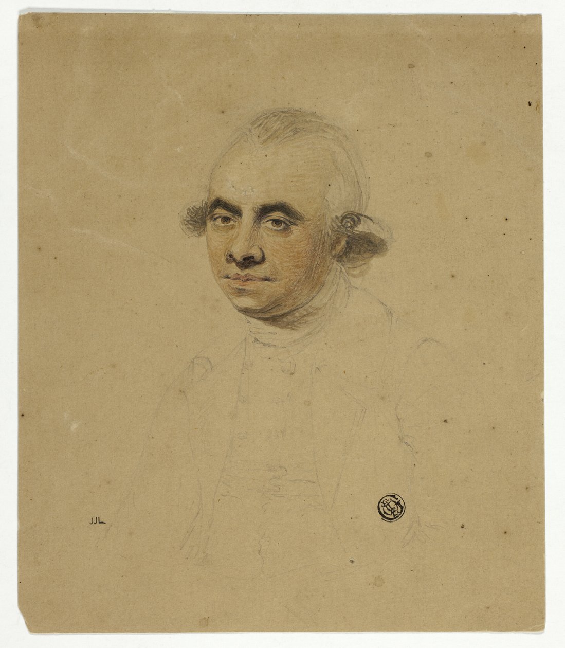 Halflang portret van man door Unknown