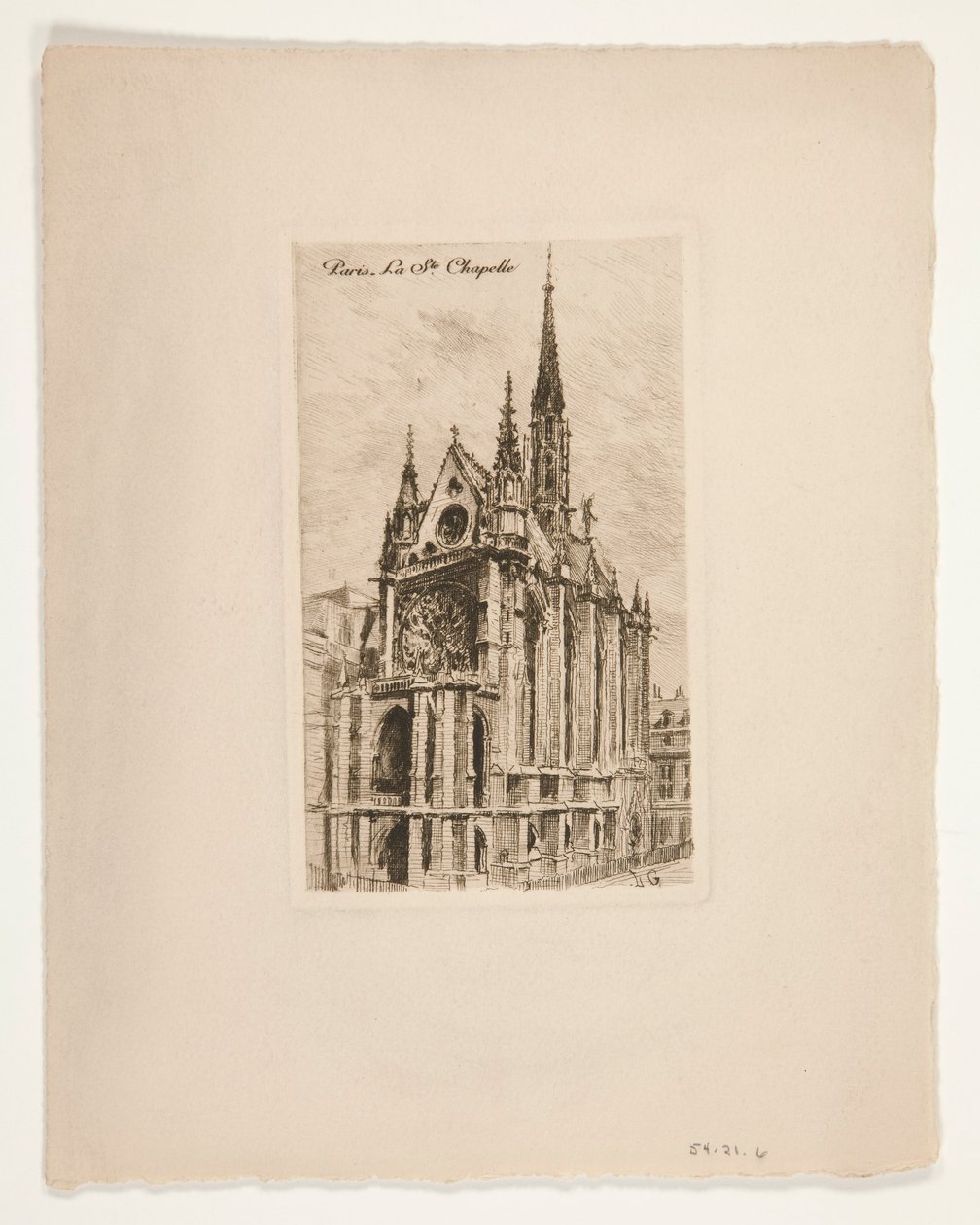 Parijs, La Ste. Chapelle door Unknown