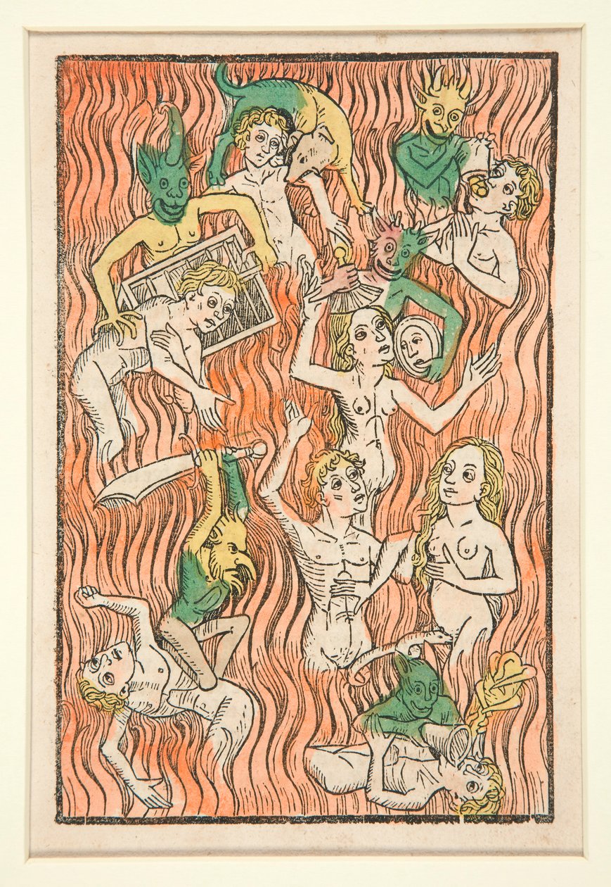 Vagevuur, illustratie uit Der Seelen-Wurzgarten door Unknown