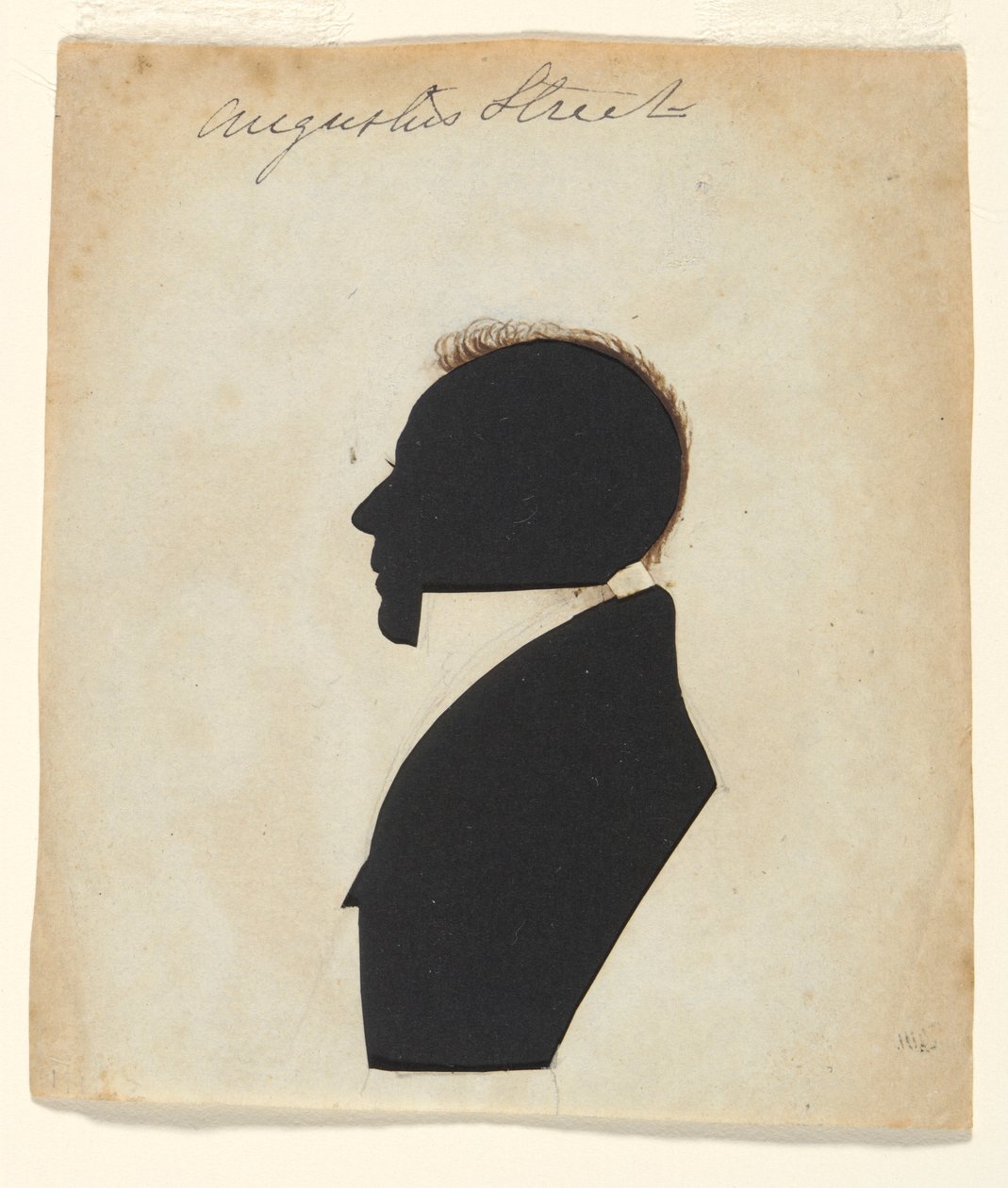 Silhouet - Man (Augustus Street) door Unknown