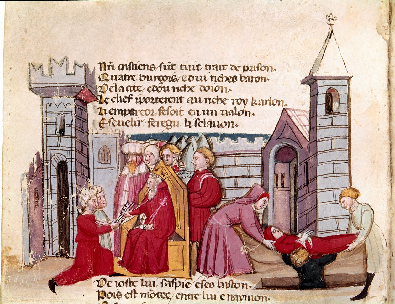 Ingang van Spanje (miniatuur) door Unknown artist