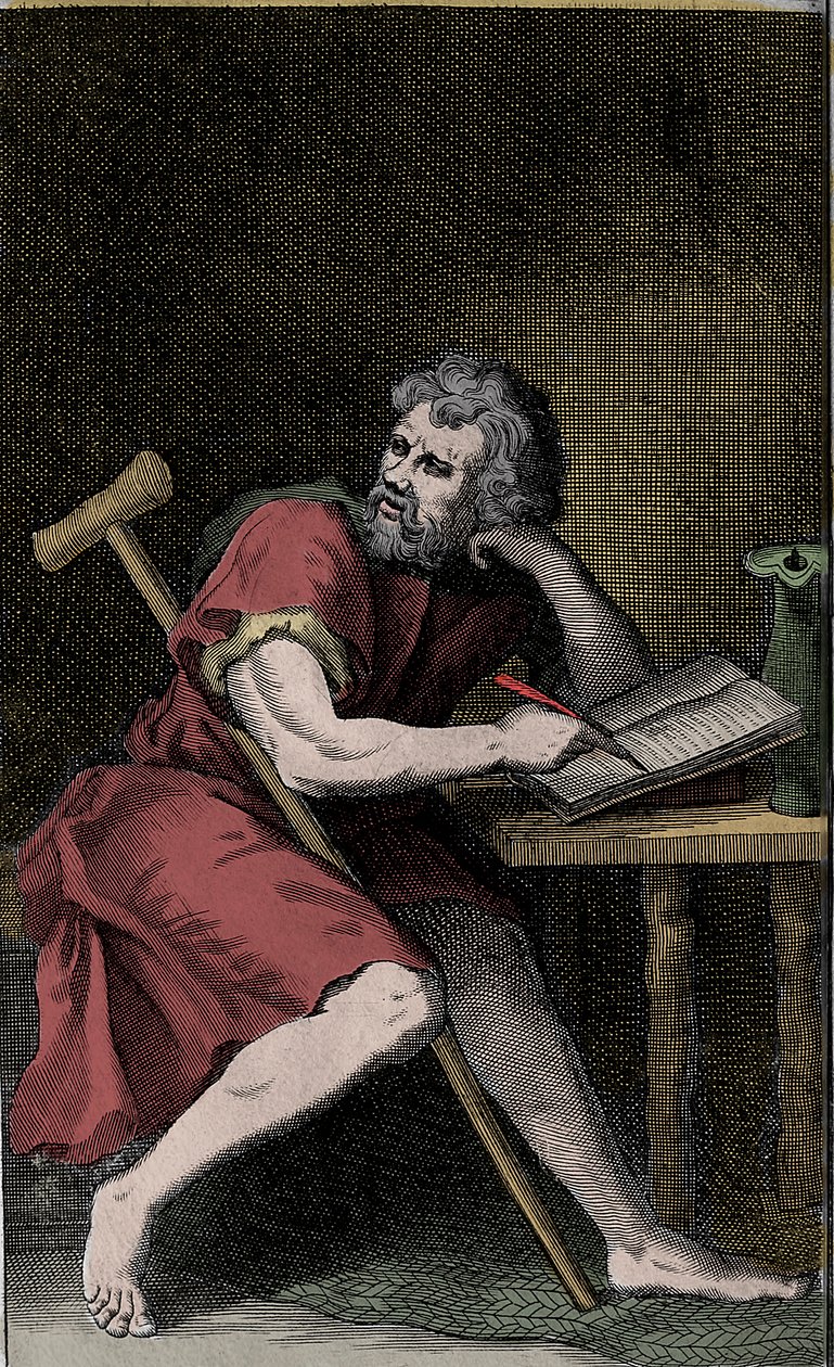 Epictetus - EPICTETUS Griekse Stoïcijnse filosoof door Unknown artist
