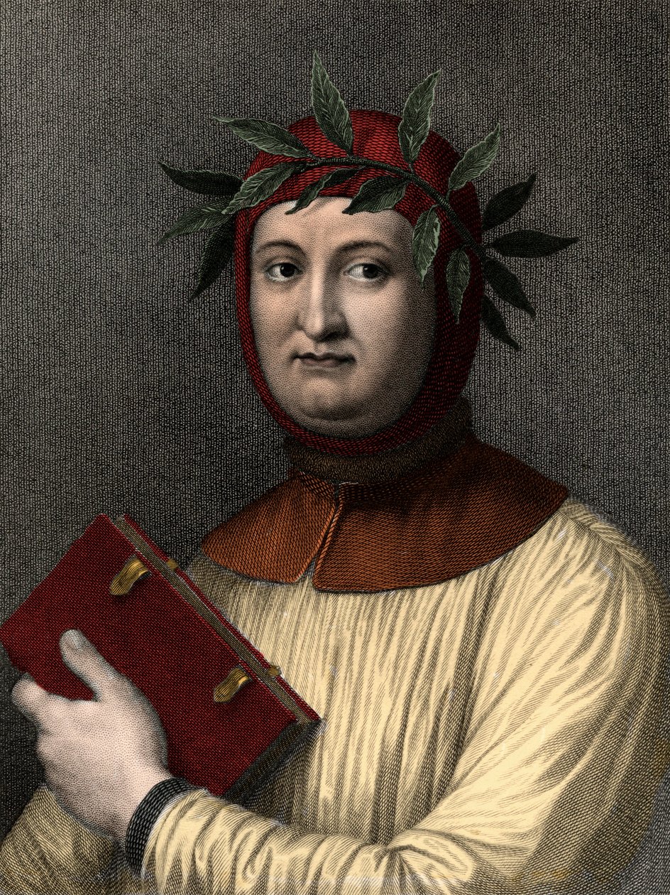Francesco Petrarca (Petrarca) (1304-1374) door Unknown artist