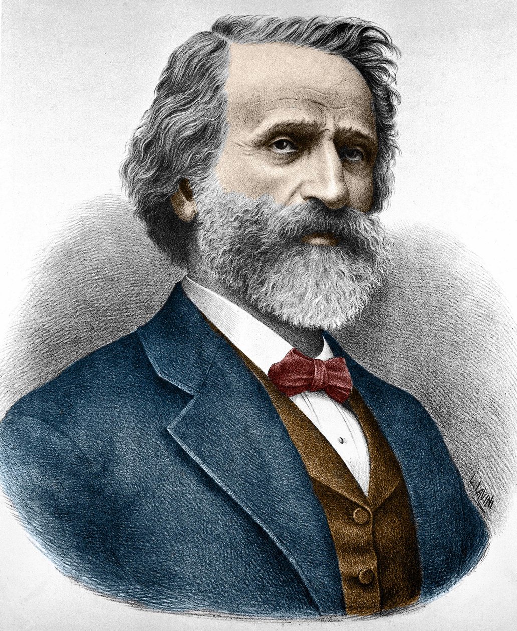 Giuseppe Verdi (1813-1901), Italiaanse componist door Unknown artist