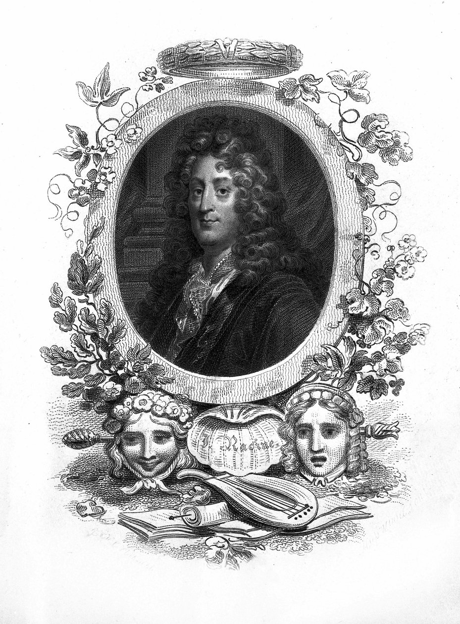 Jean Racine (1639-1699), Franse tragische dichter. door Unknown artist