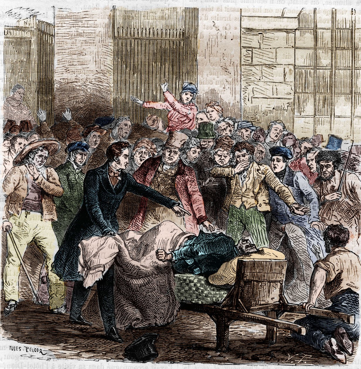 De Cholera, Parijs, april 1832. door Unknown artist