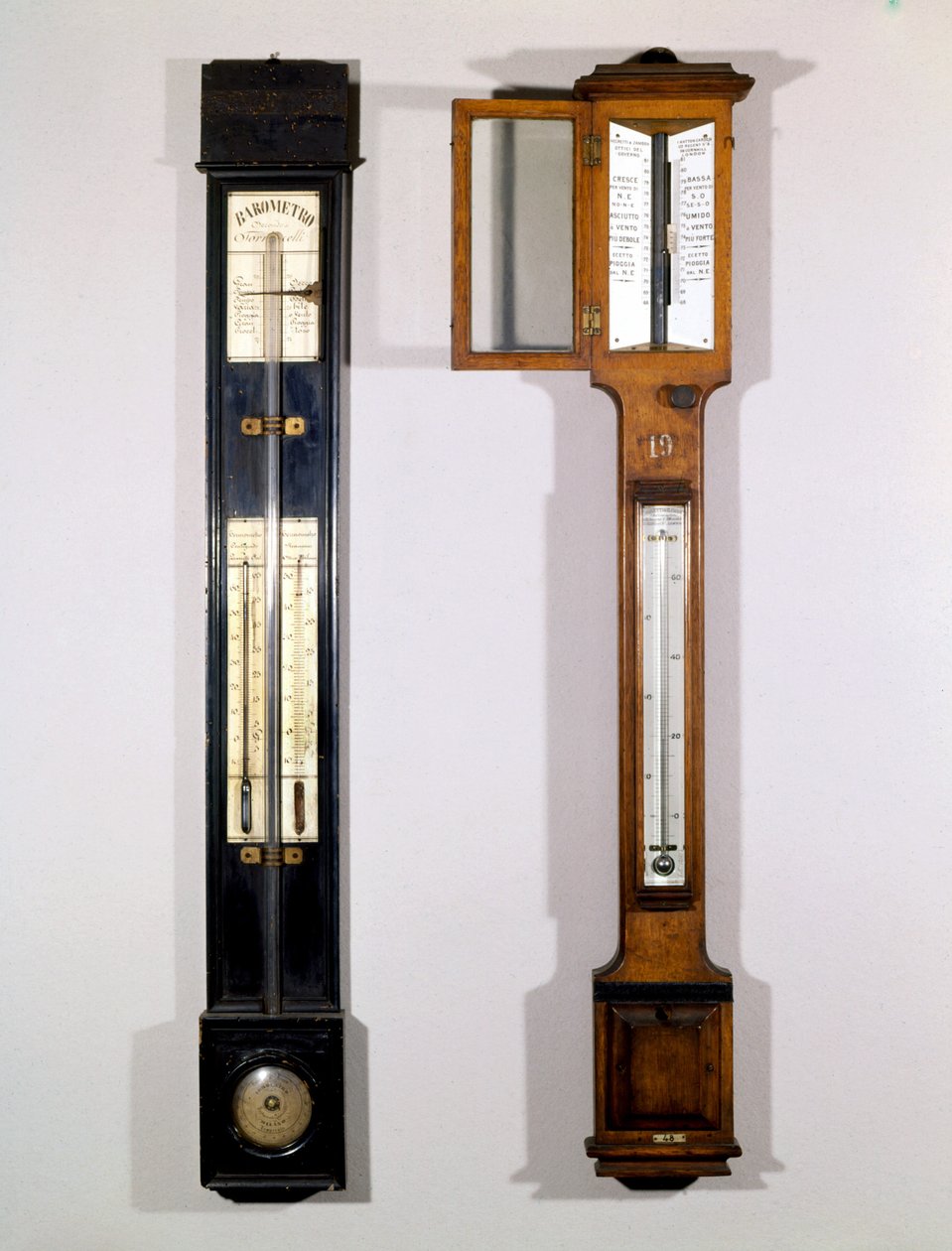 Model van 19e-eeuwse kwikbarometers door Unknown artist