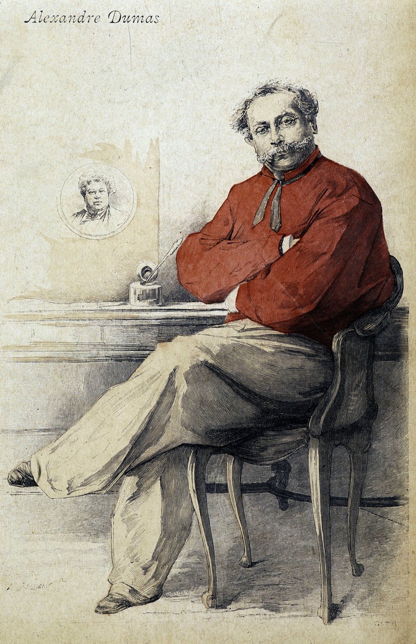 Portret van Alexandre Dumas Jr. door Unknown artist