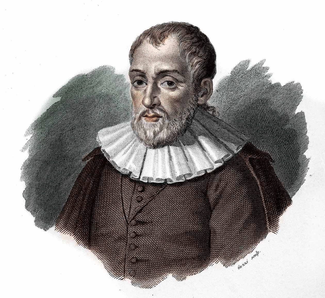 Portret van Bernardino Telesio. Humanist door Unknown artist