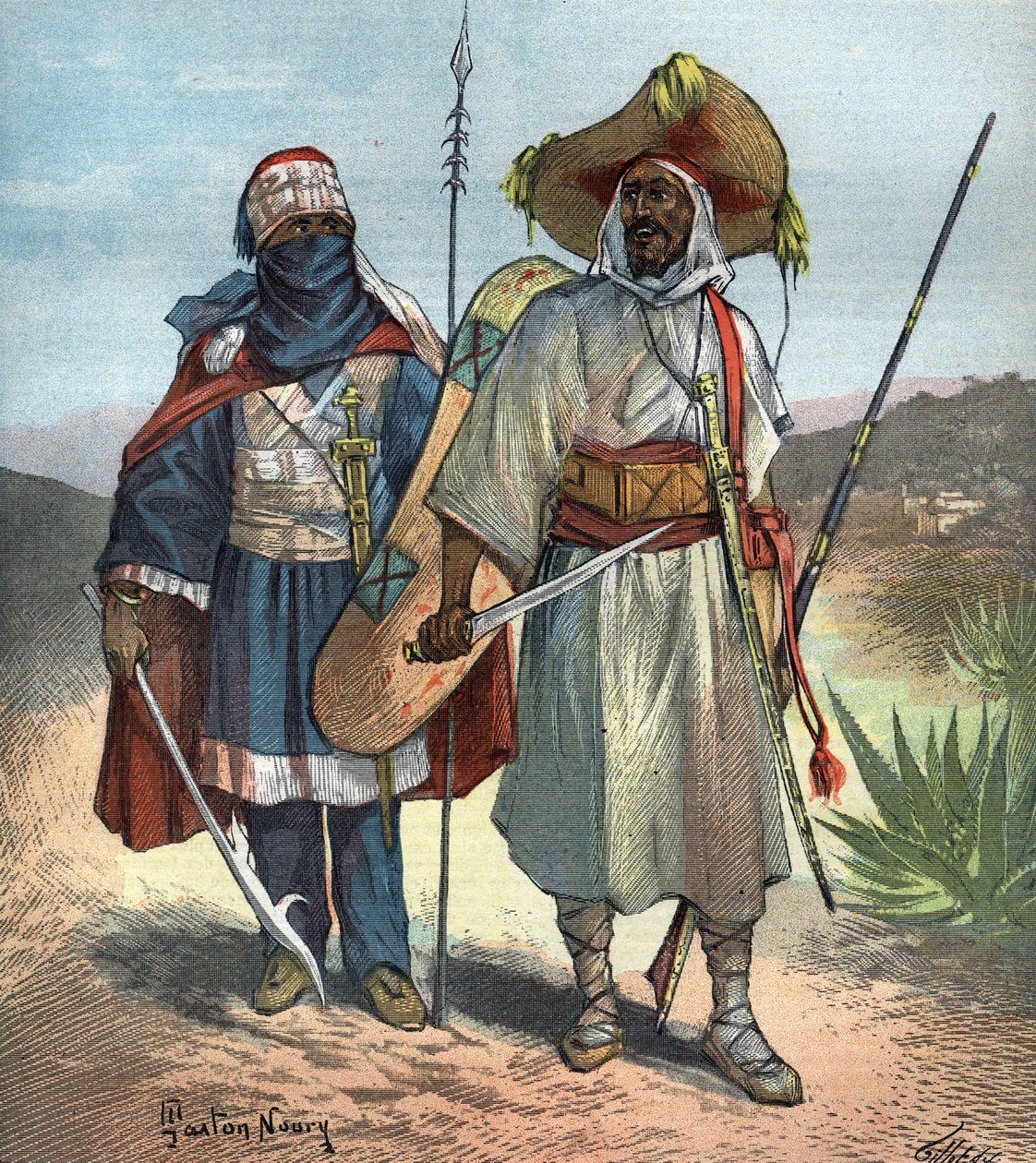 De Toeareg in 1892. door Unknown artist