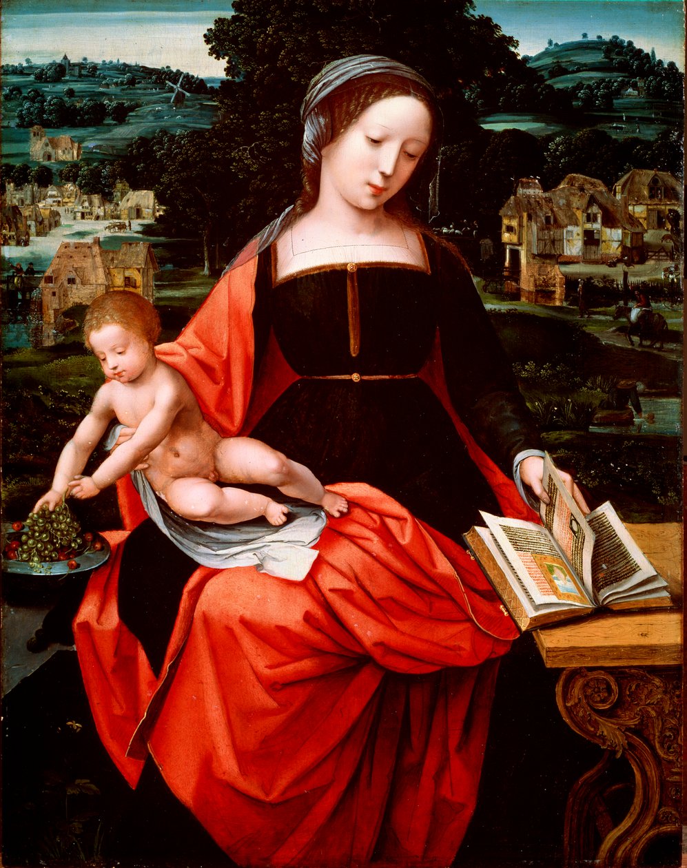 Maagd en Kind door Unknown Old Master