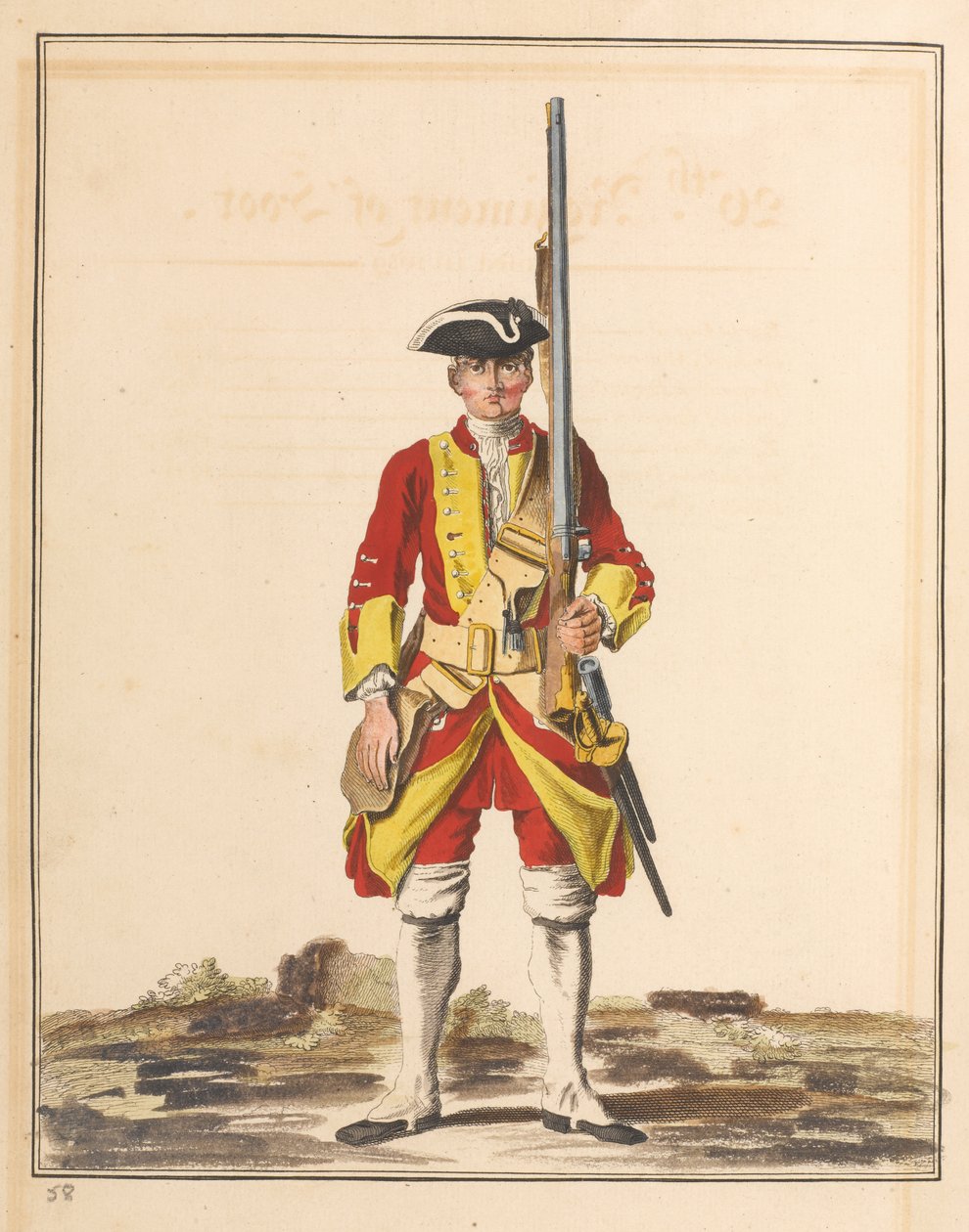 26e Regiment Voet door Unknown artist