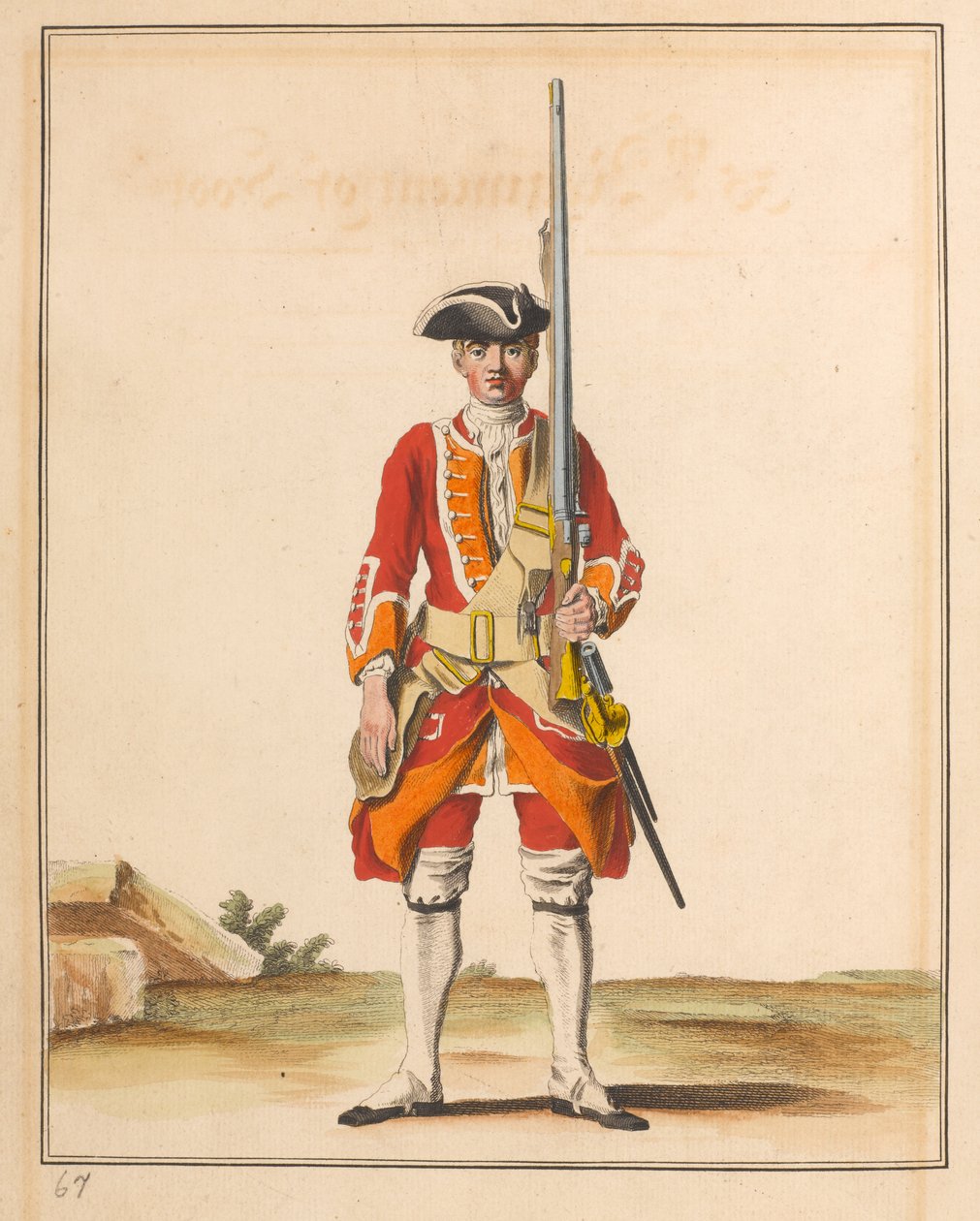 35e Regiment Voet door Unknown artist
