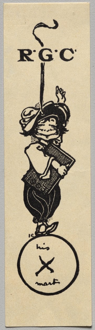 Boekmerk: R. G. C. door Unknown artist