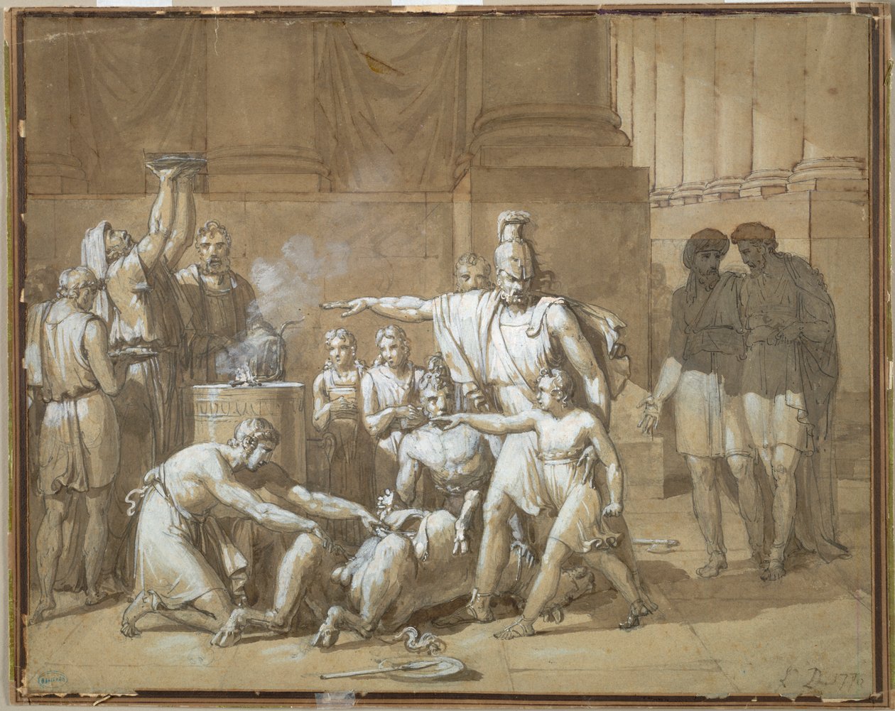 Hannibal zweert eeuwige vijandschap tegen Rome door Unknown artist