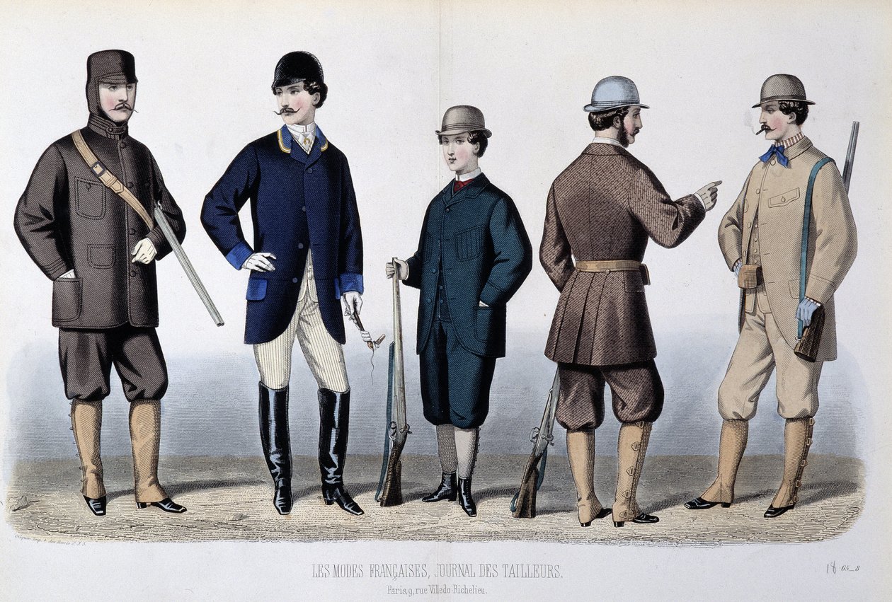Jachtpakken, "Le Journal des tailors" door Unknown artist