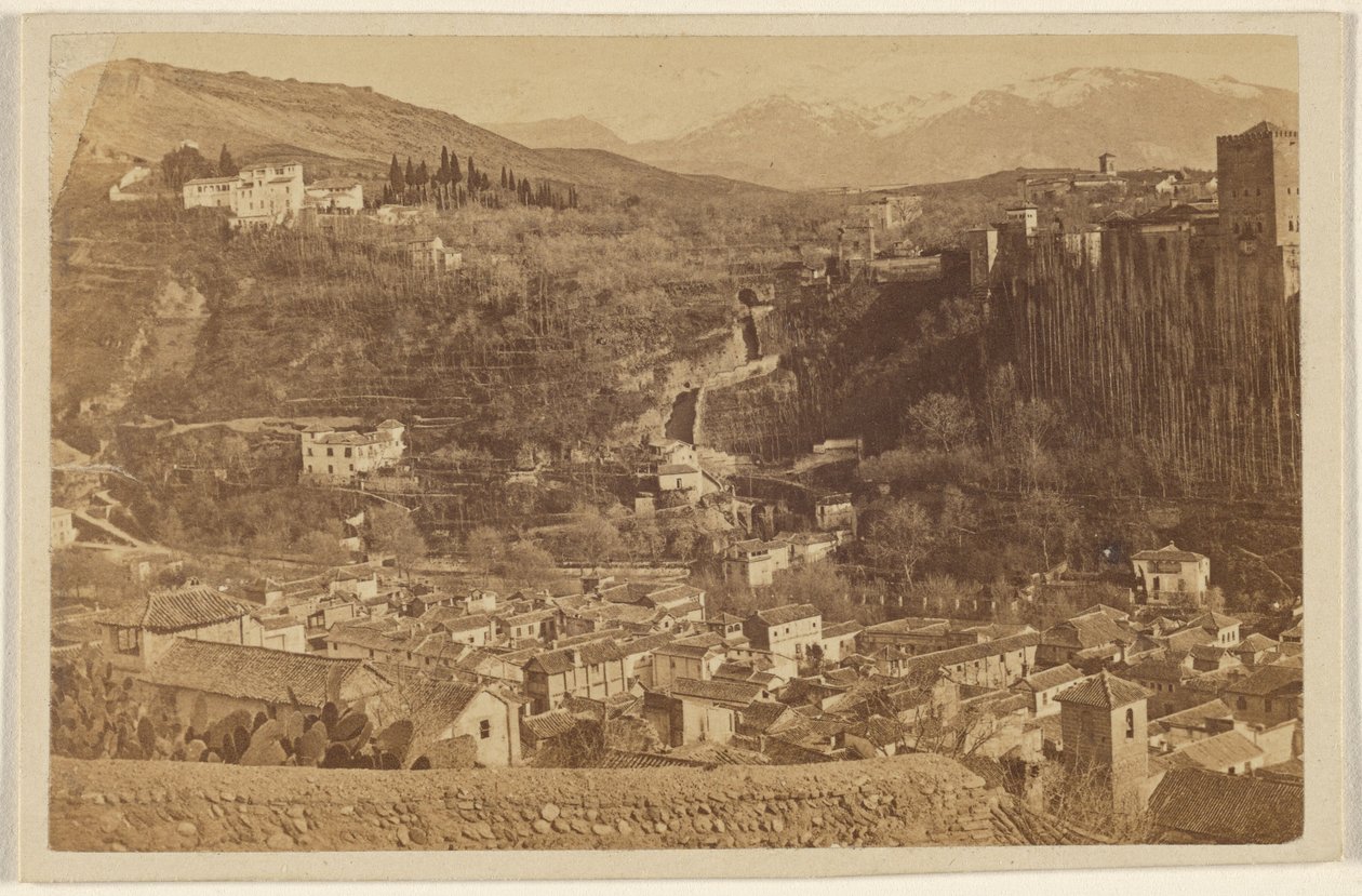 [Panoramisch uitzicht rondom het Alhambra]. door Unknown artist
