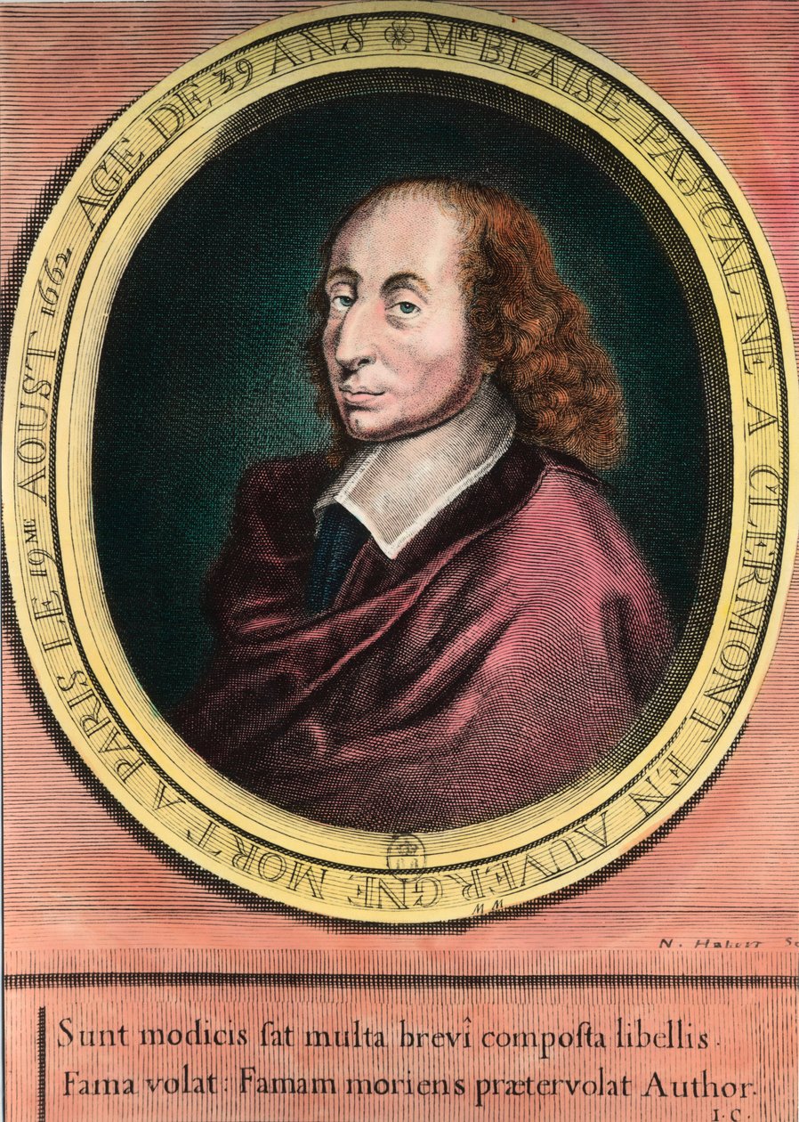 Portret van Blaise Pascal door Unknown artist