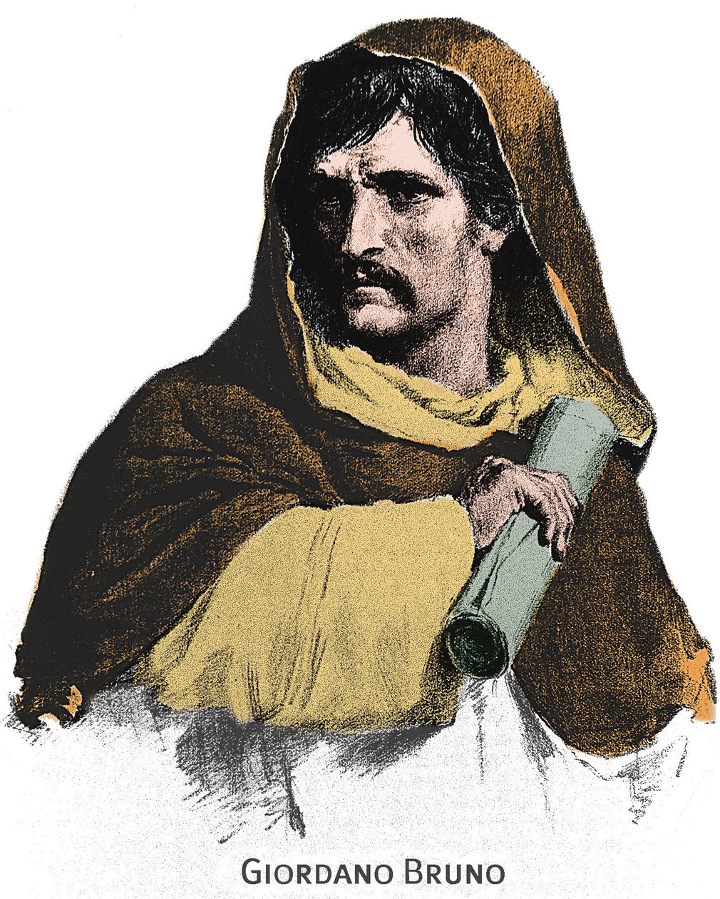 Portret van Giordano Bruno (1548-1600) door Unknown artist