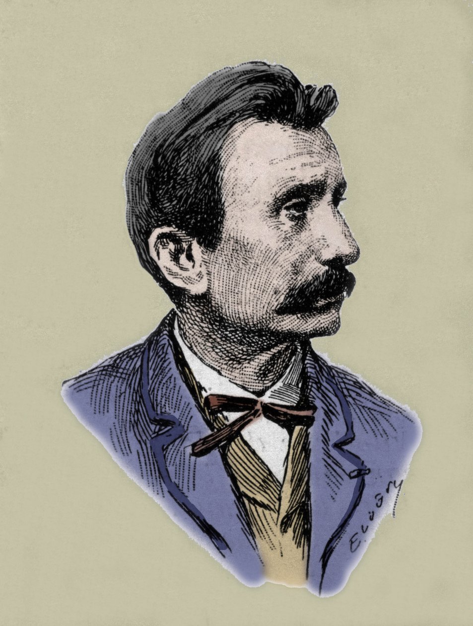 Portret van Sacher-Masoch door Unknown artist
