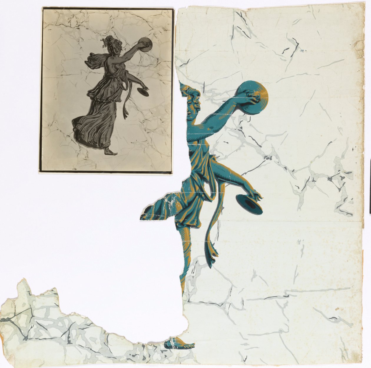 Zijwand - fragment door Unknown artist