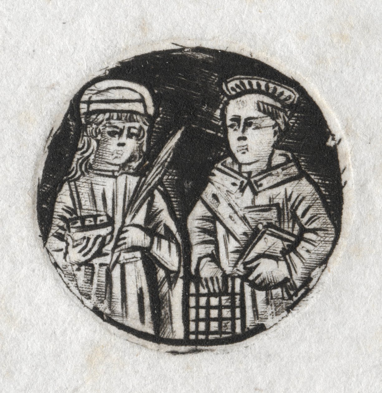 St. Laurentius en St. Lucia door Unknown artist
