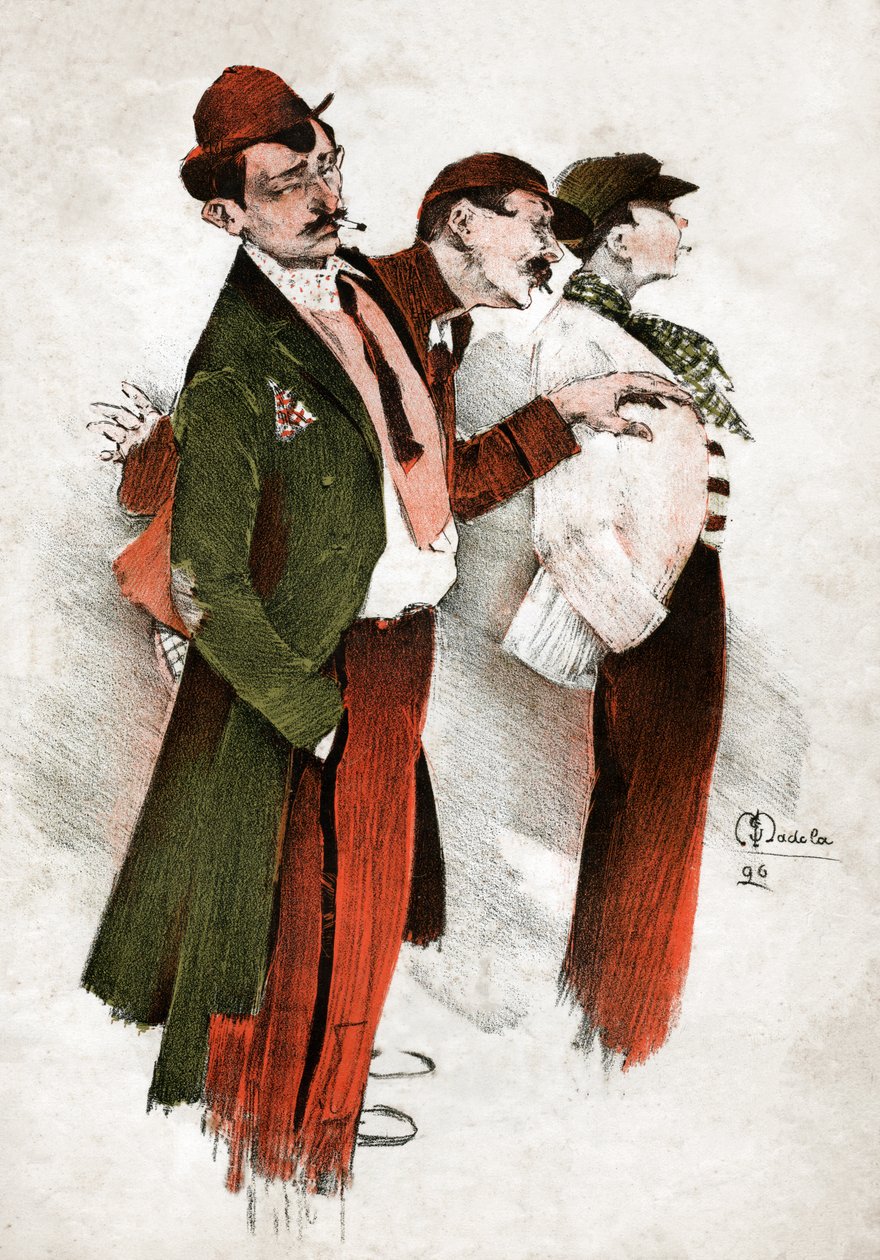 Dieven in Parijs (gravure 1896) door Unknown artist