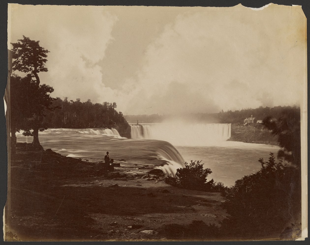 [Uitzicht op de Niagara watervallen]. door Unknown artist