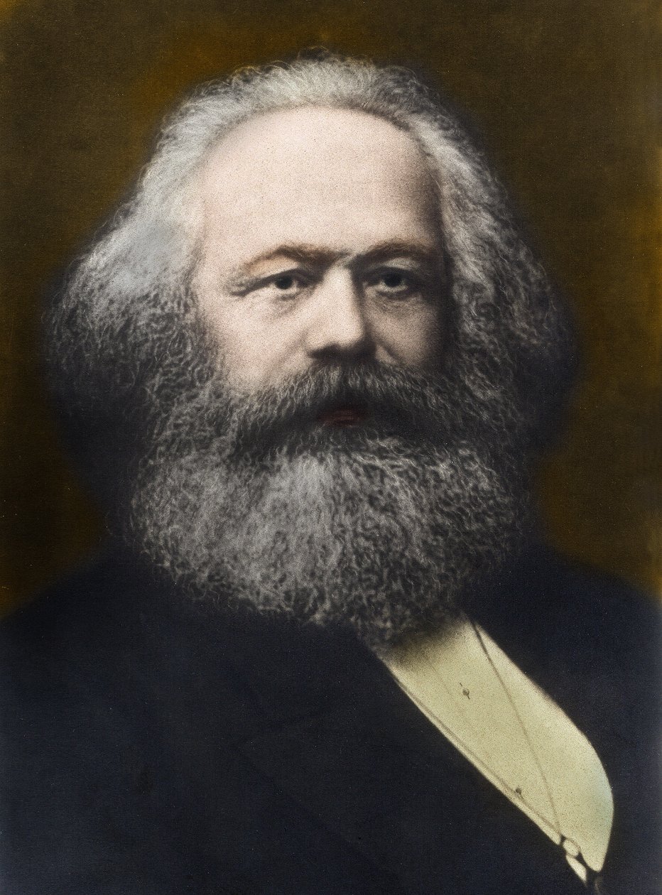 Portret van Karl Marx (1818-1883) 1878 door Unknown photographer