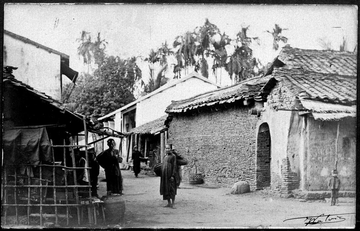 Tonkin Dorp ca. 1890 door Unknown photographer