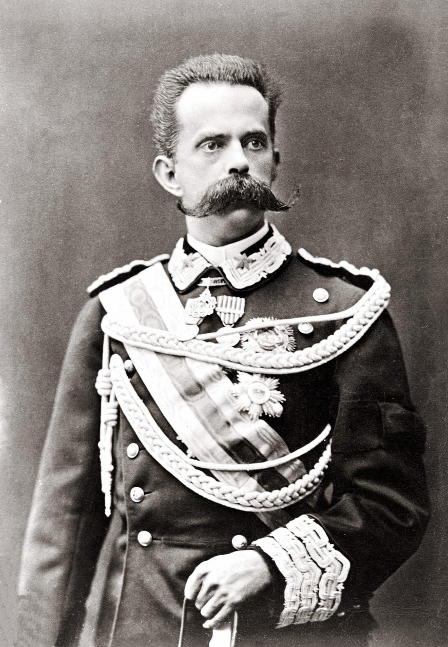 Umberto 1e koning van Italië (Humbert I) door Unknown photographer
