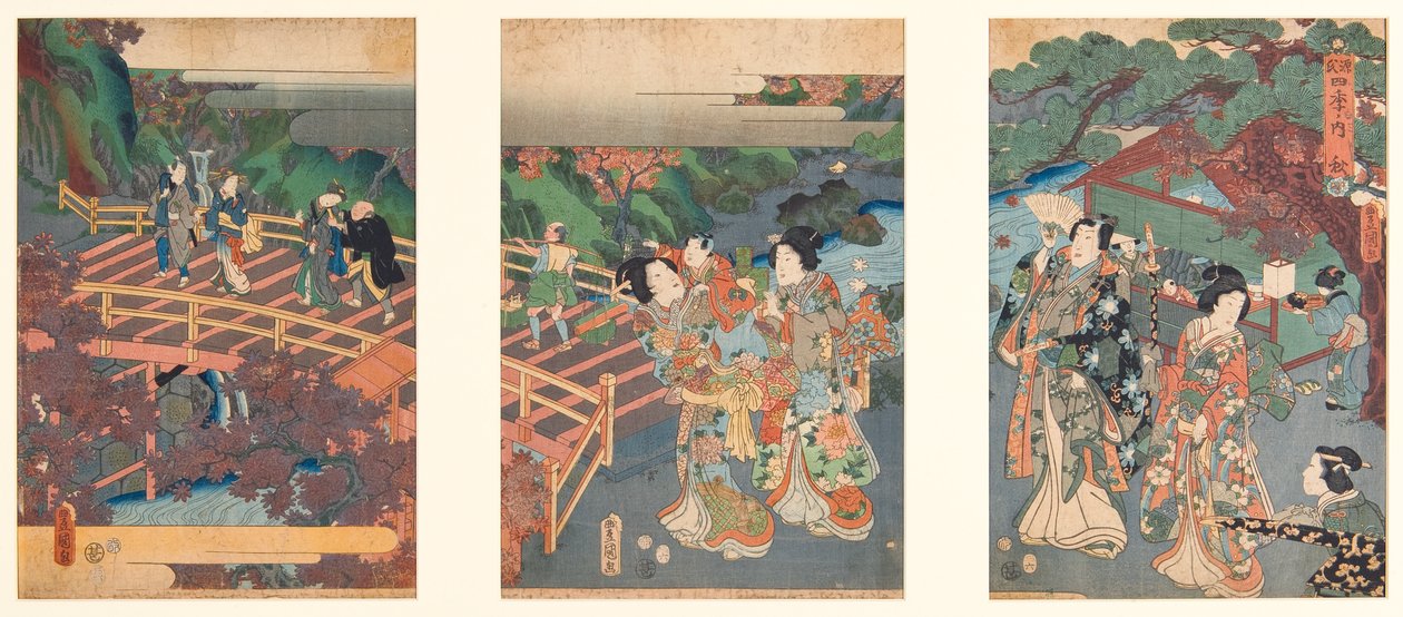 Herfst door Utagawa Kunisada