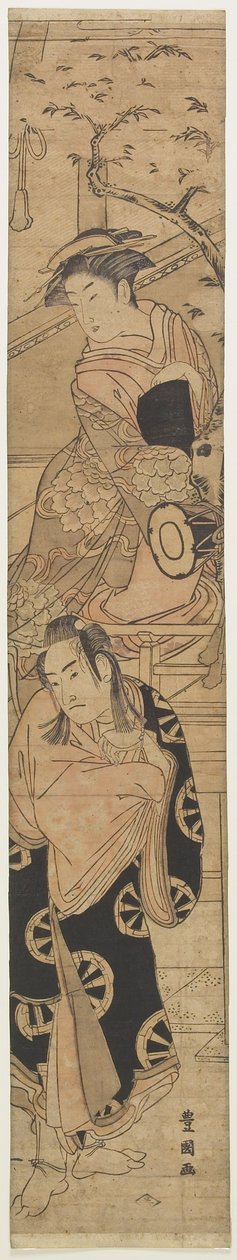 (Scène uit het toneelstuk Yoshitsune senbon zakura), laat 18e-begin 19e eeuw door Utagawa Toyokuni