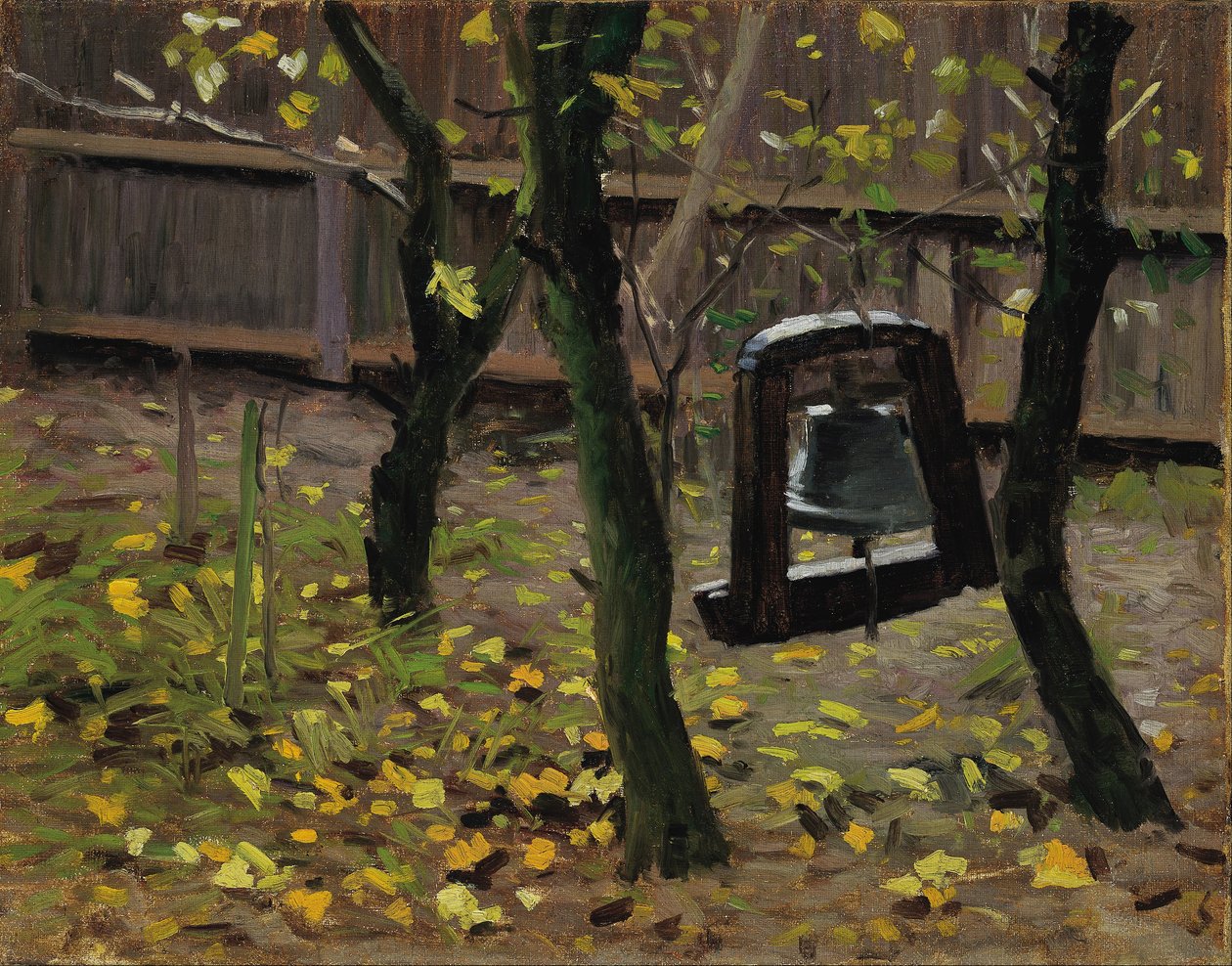 De dinerbel in de tuin van Brøndums Hotel door Valdemar Schønheyder Møller