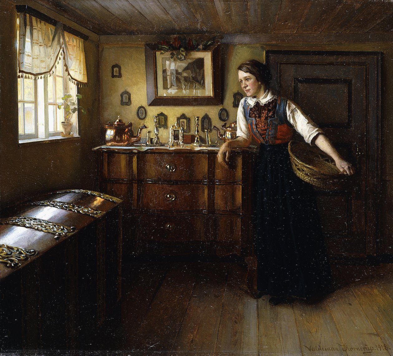 Een Moment Rust, 1918 door Valdemar Kornerup