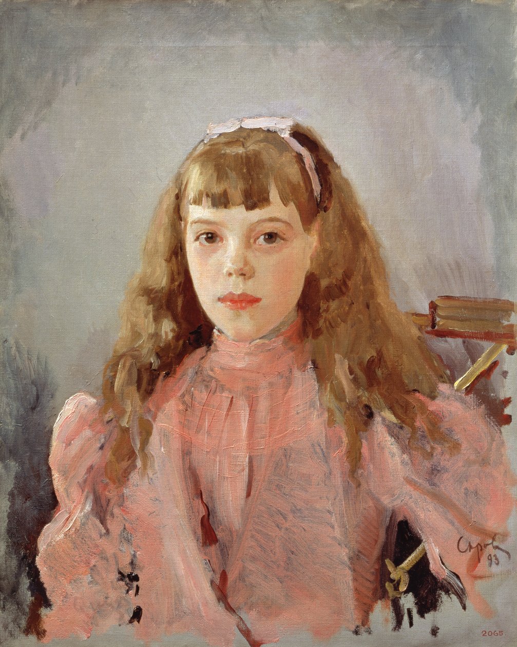 Portret van Groothertogin Olga Alexandrovna, 1893 door Valentin Aleksandrovich Serov