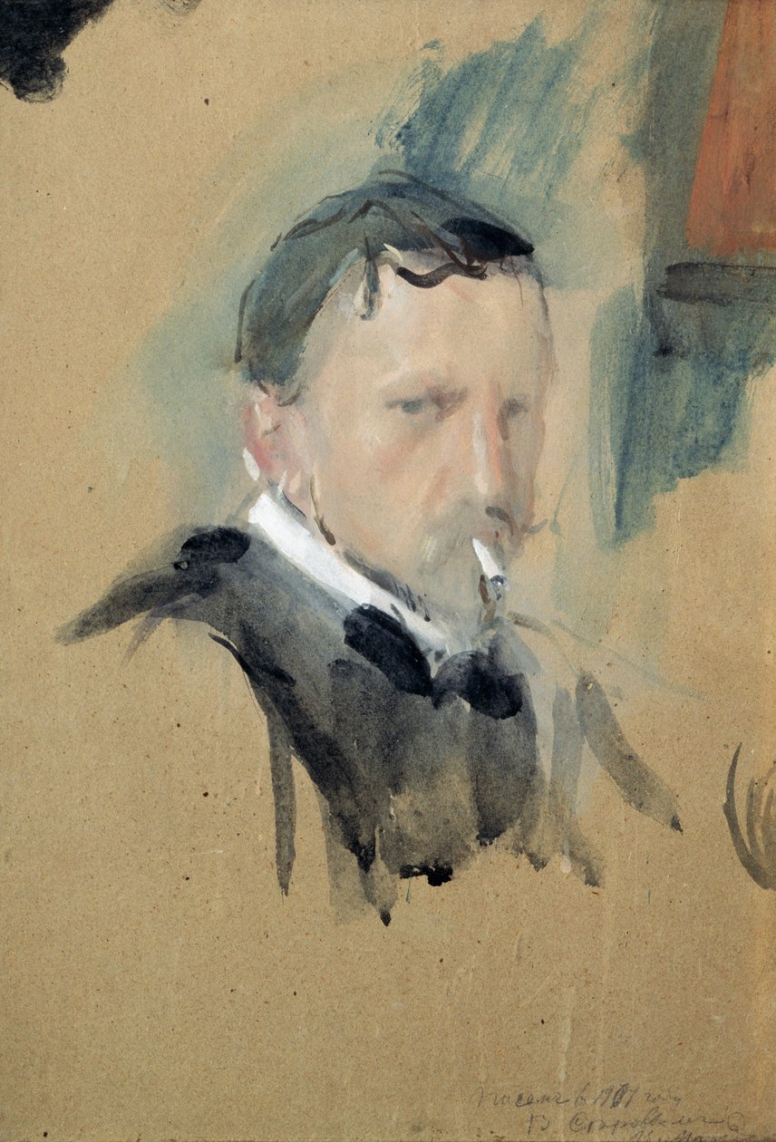 Zelfportret, 1901 door Valentin Aleksandrovich Serov