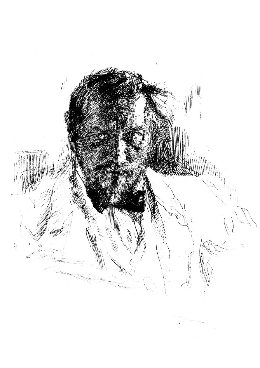Zelfportret, 1898 door Valentin Aleksandrovich Serov