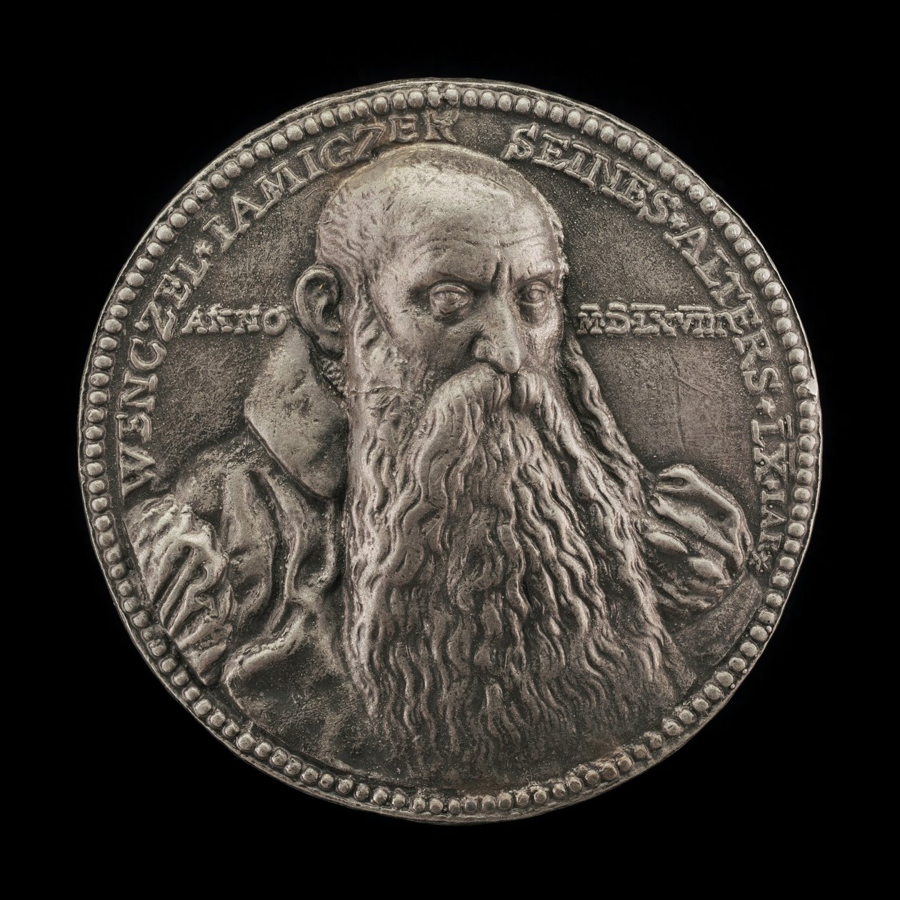Wenzel Jamnitzer, 1508-1585, goudsmid, 1568 door Valentin Maler