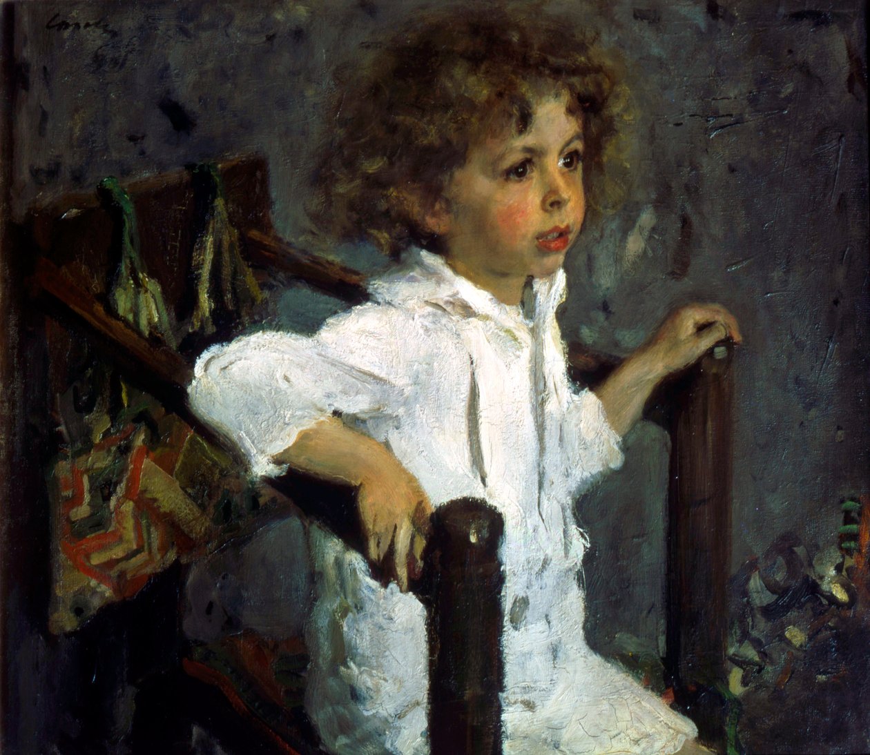 Portret van Mika Morosov door Valentin Serov