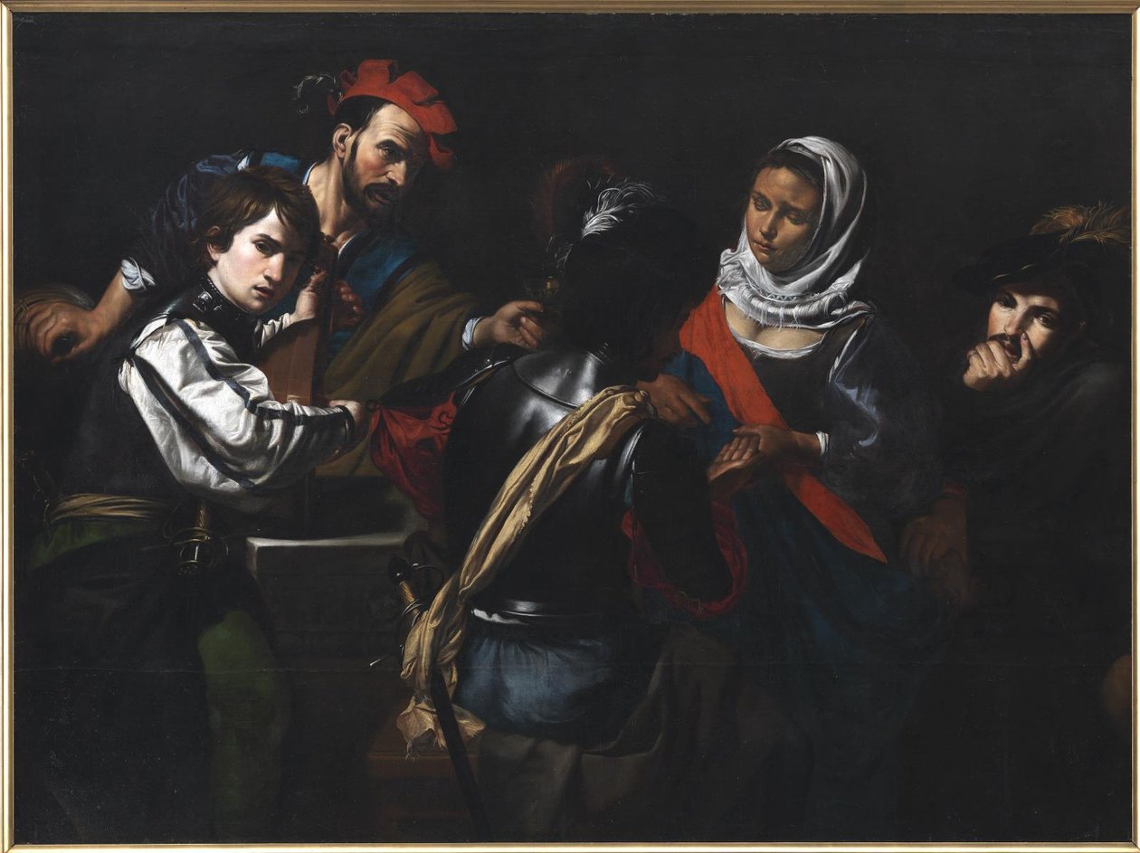 De waarzegster door Valentin de Boulogne
