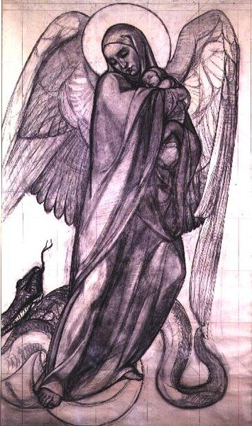 De Maagd van de Apocalyps, 1925 door Valentine Reyre