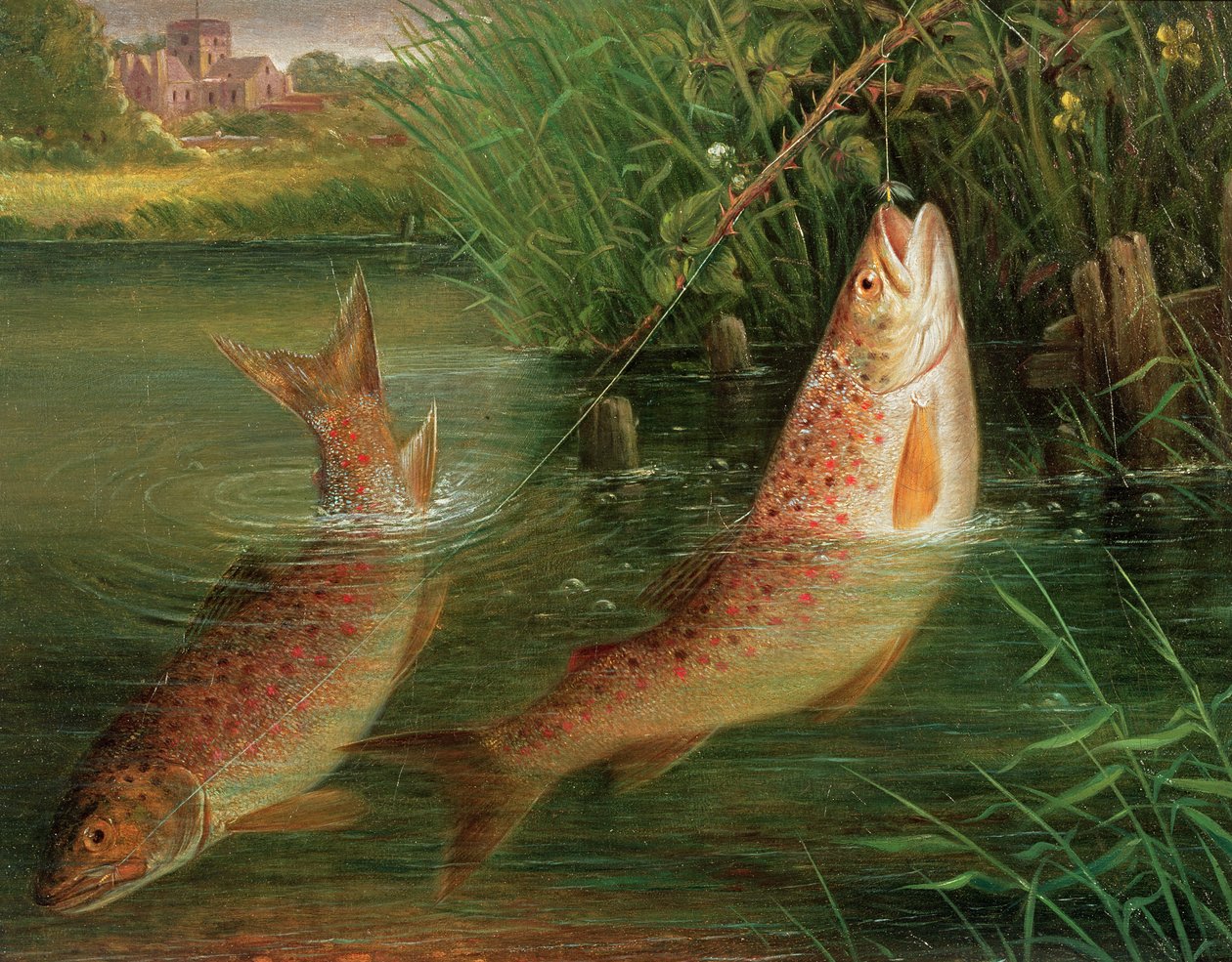 Forel in Winchester door Valentine Thomas Garland