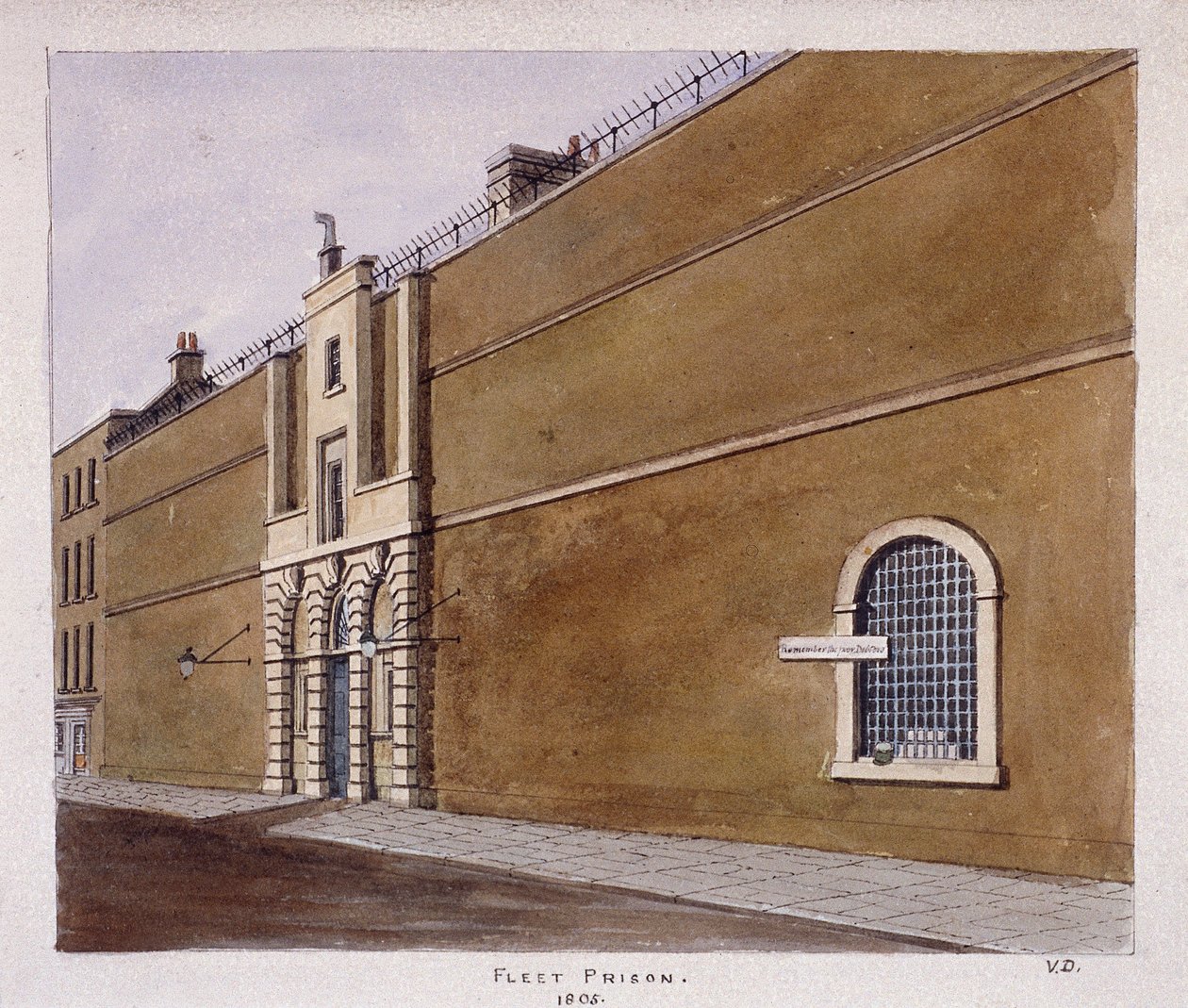 Fleet Prison, Londen door Valentine Davis