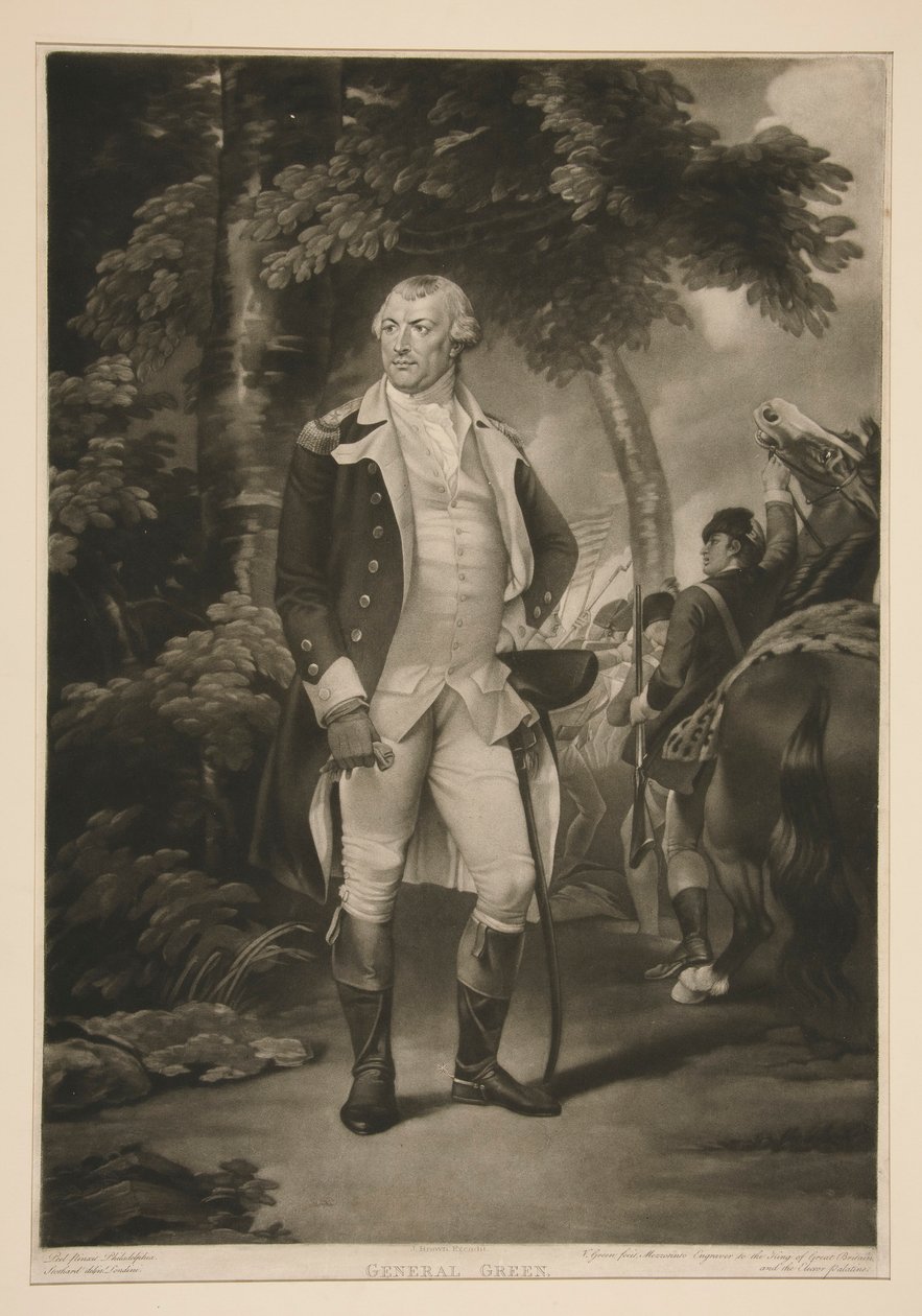 Generaal Nathanael Greene door Valentine Green