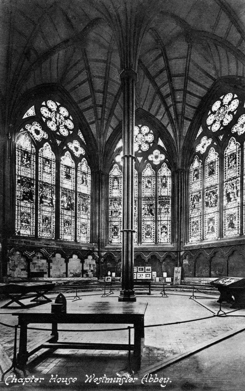 Chapter House, Westminster Abbey, 20e eeuw door Valentine and Sons Ltd