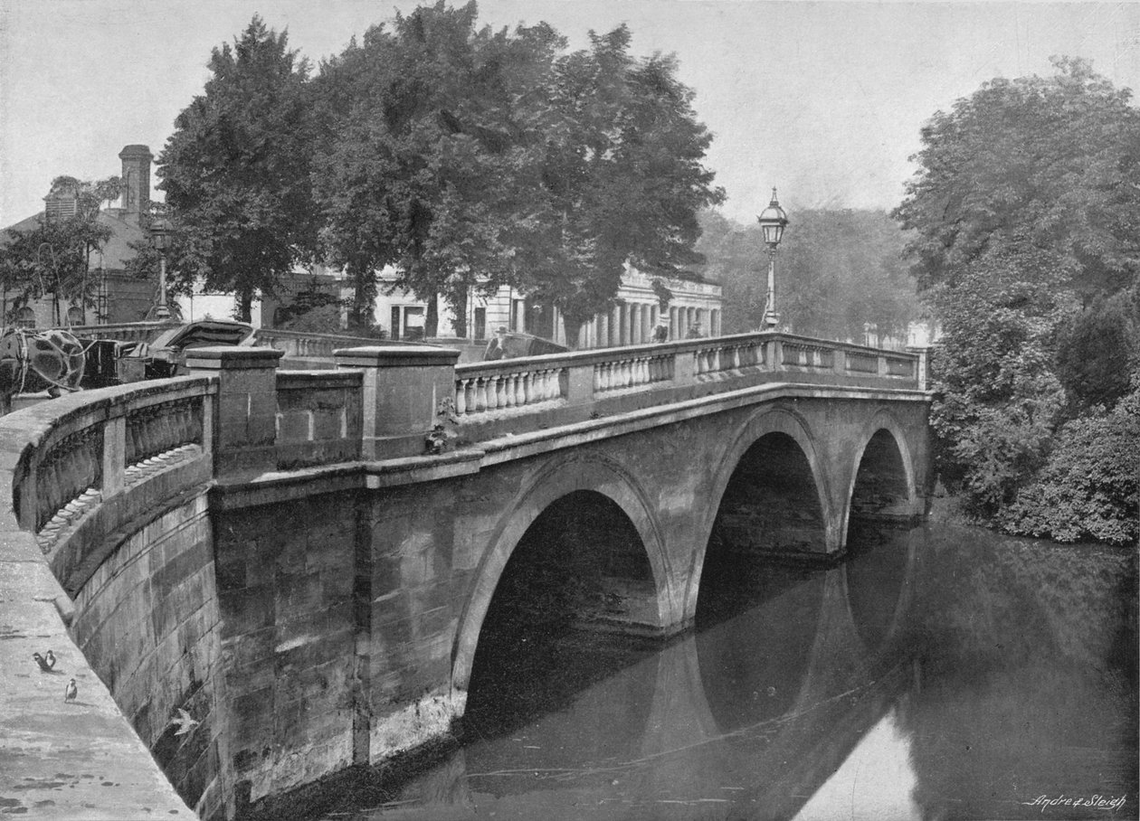 Leamington Brug, c1896 door Valentine and Sons Ltd
